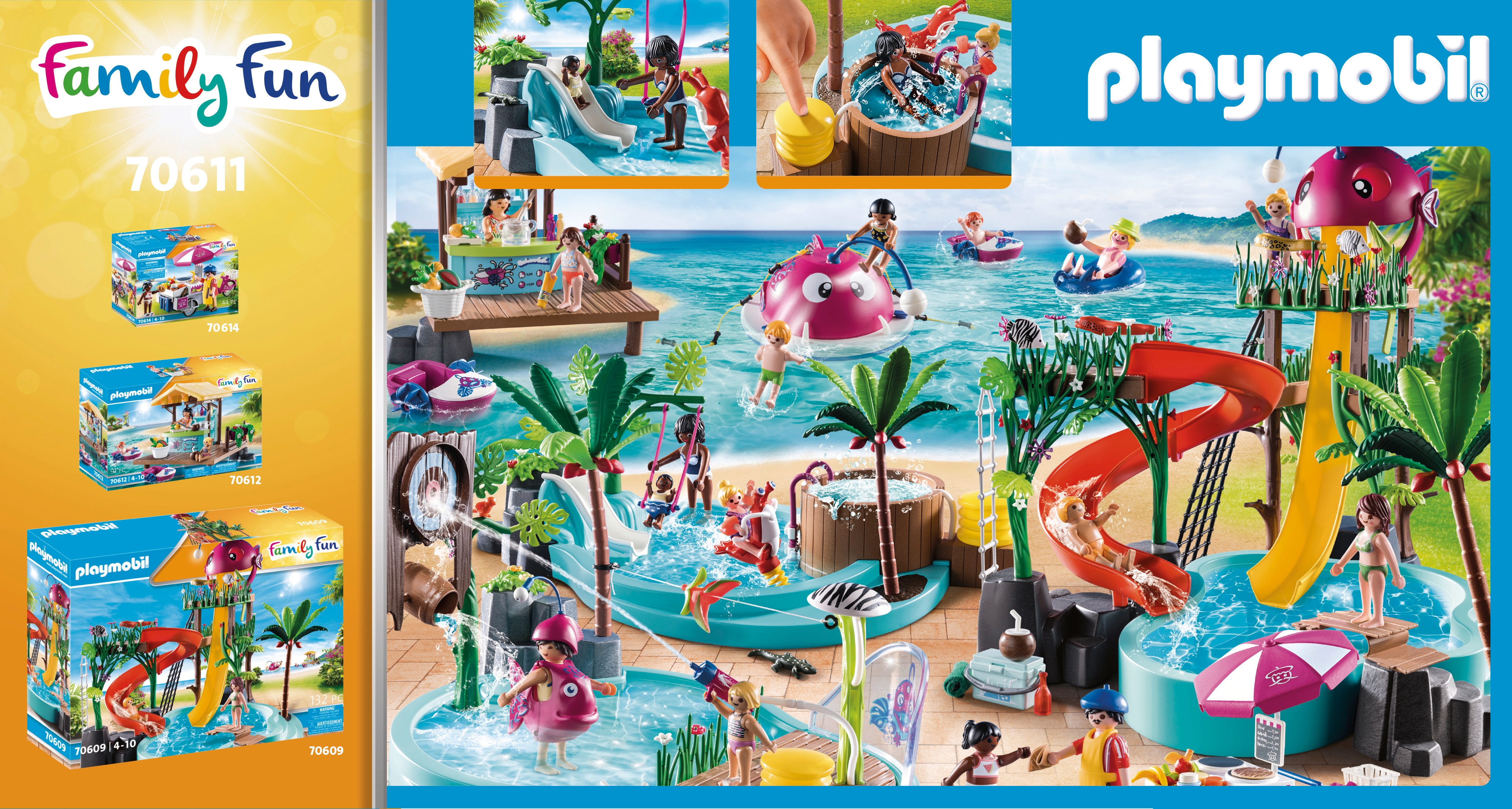 Piscina infantil con bañera hidromasaje Playmobil Family Fun 5