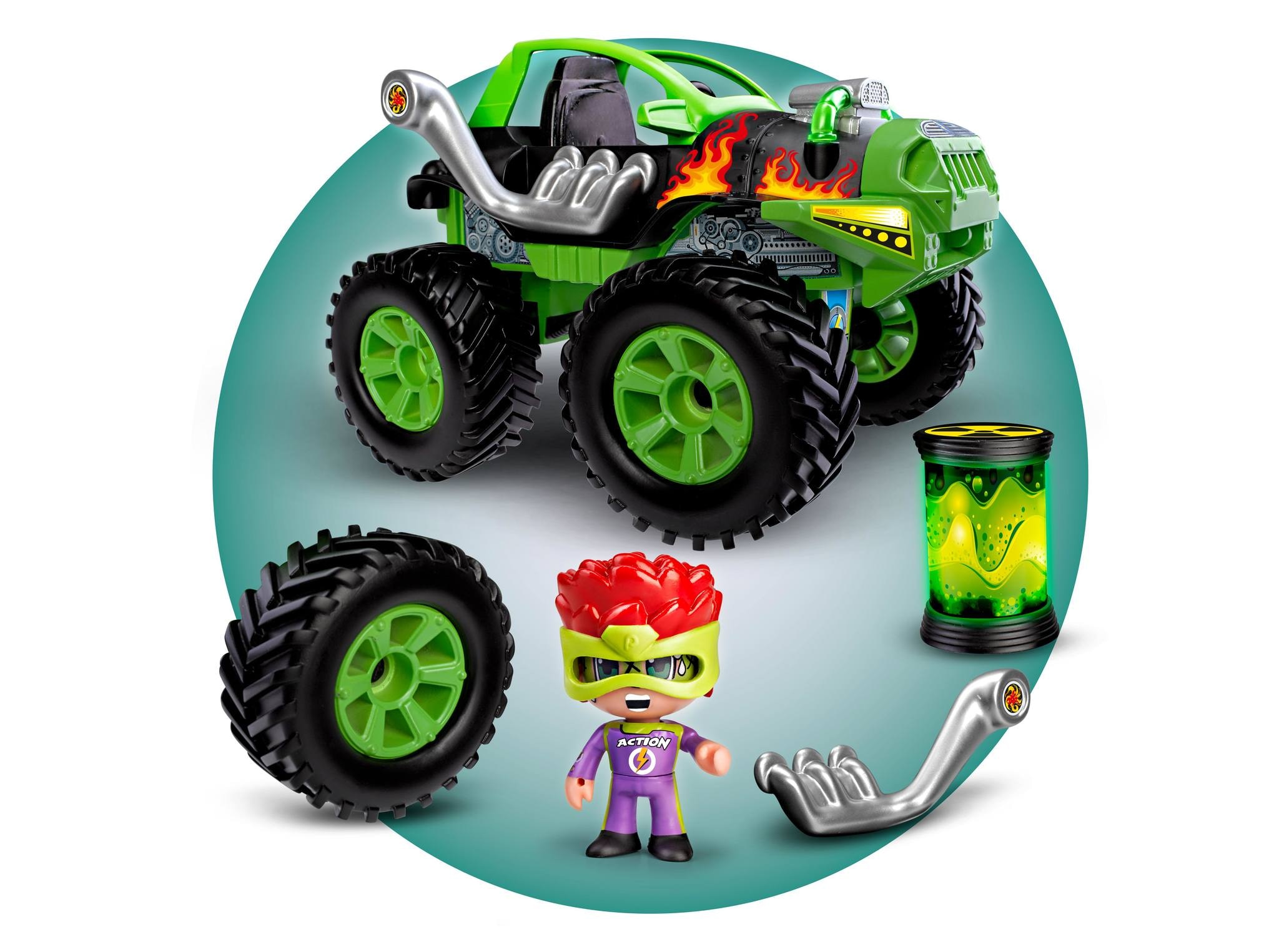 Set de vehículo y figura Coche BigFoot Pinypon Action 5