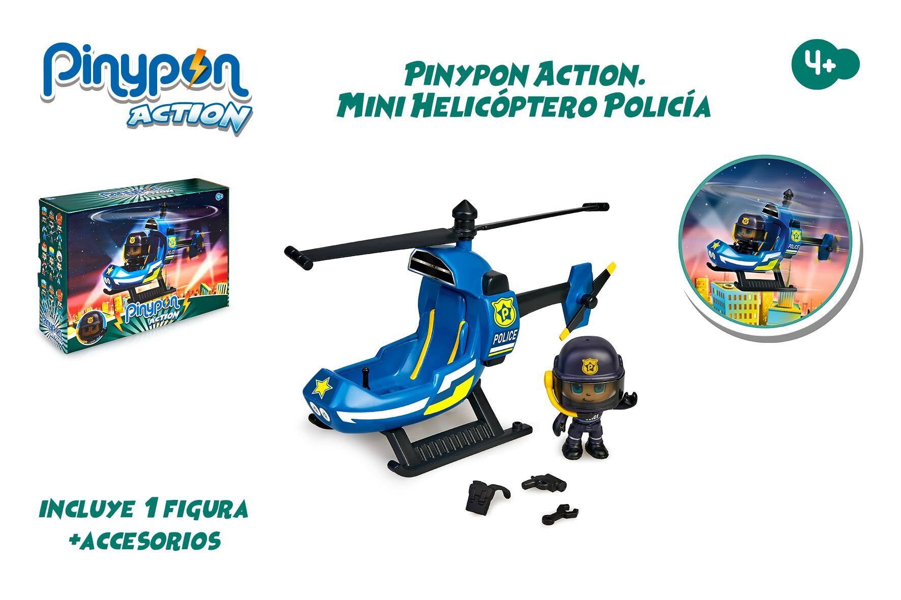 Vehículo helicóptero Mini Helicopter Pinypon Action 5