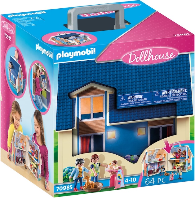 Casa de Muñecas Maletín de juguete con muebles Playmobil DollHouse