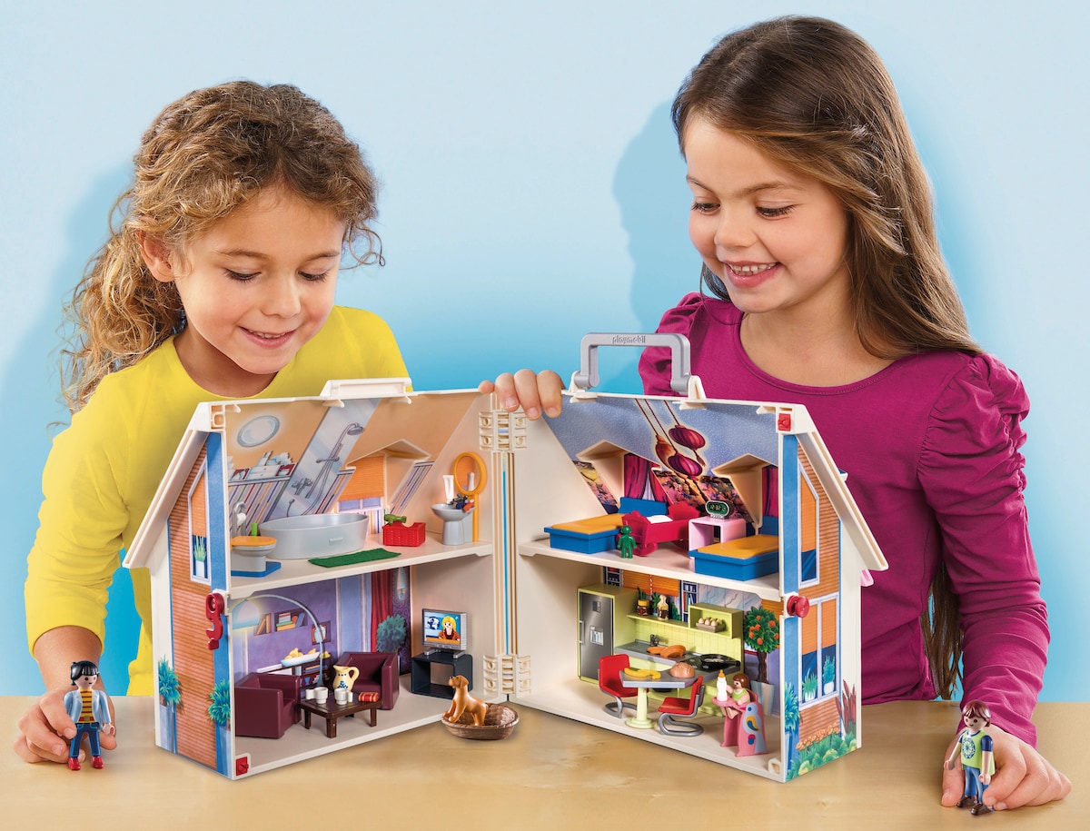 Casa de Muñecas Maletín de juguete con muebles Playmobil DollHouse 3