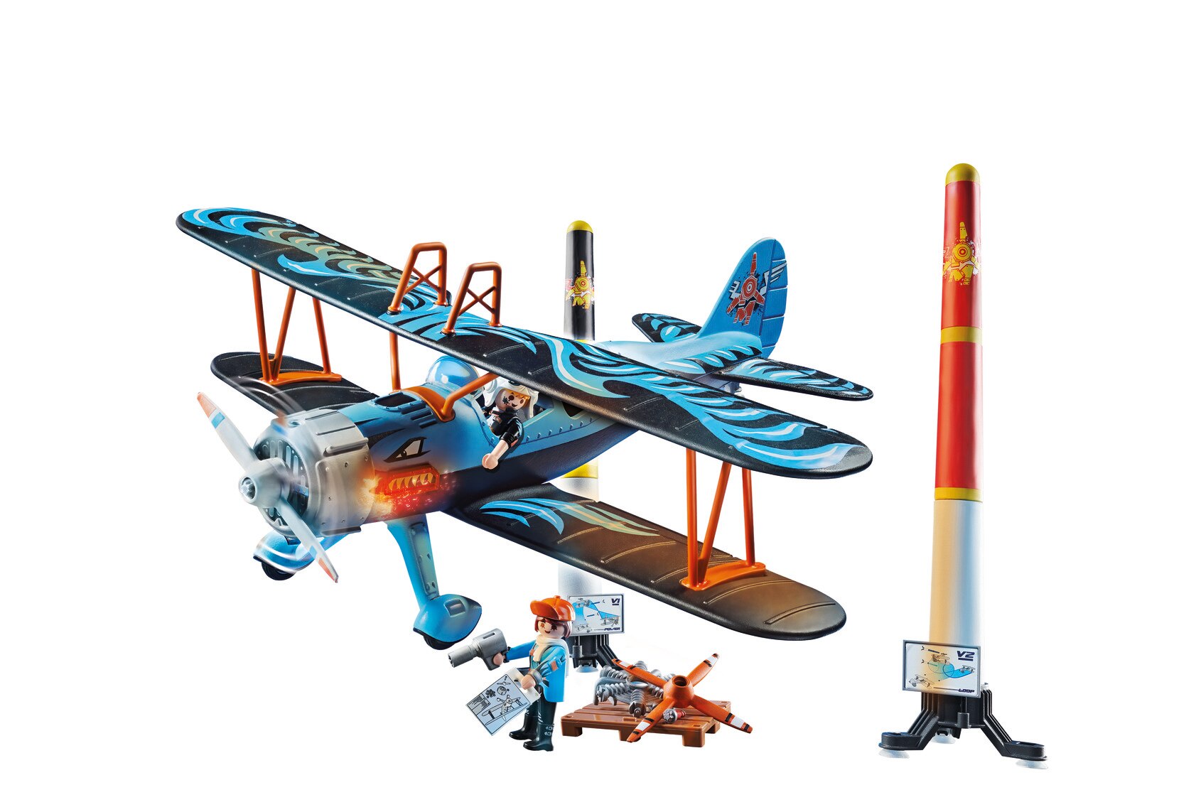 Avión Biplano Phoenix Playmobil Air Stunt Show 6