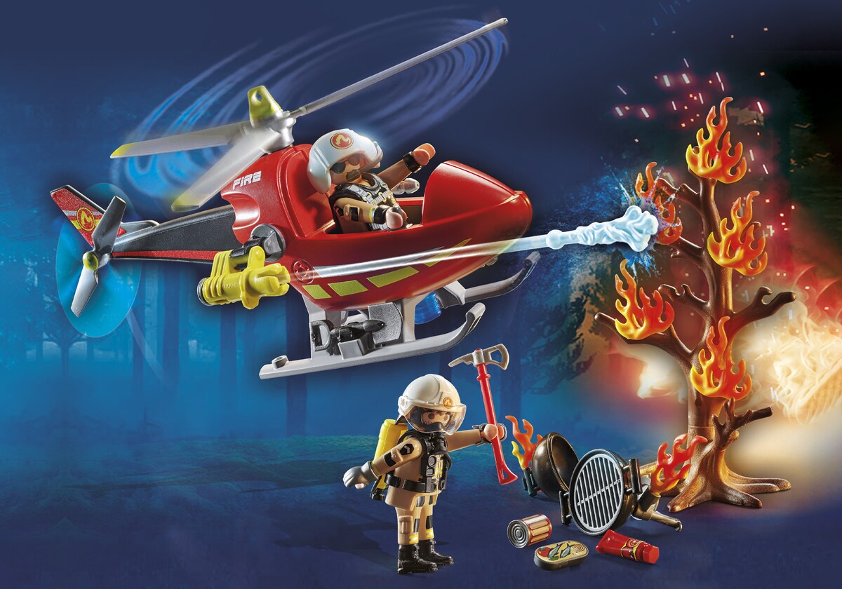 Helicóptero de Bomberos Playmobil City Action 3