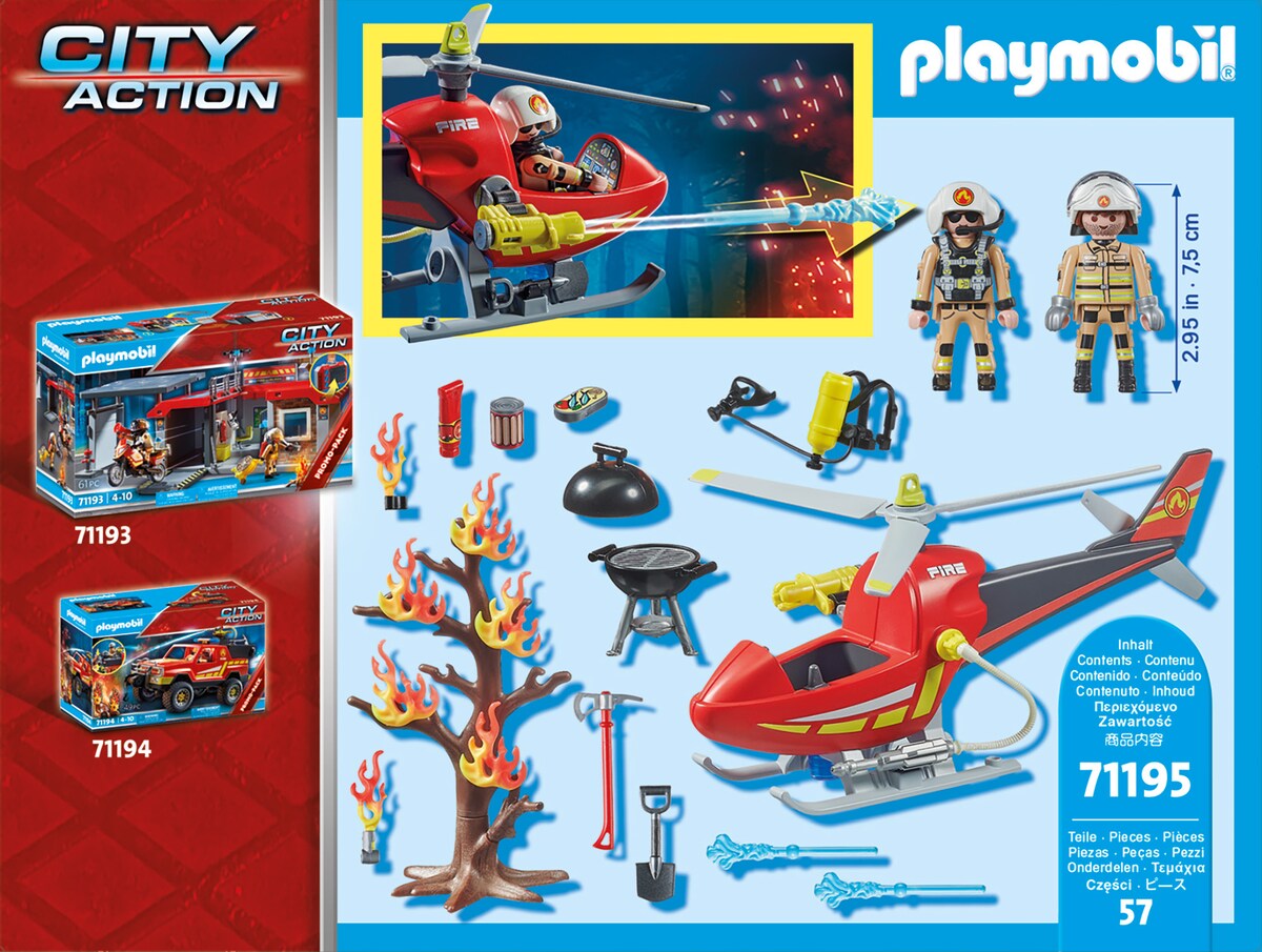 Helicóptero de Bomberos Playmobil City Action 4