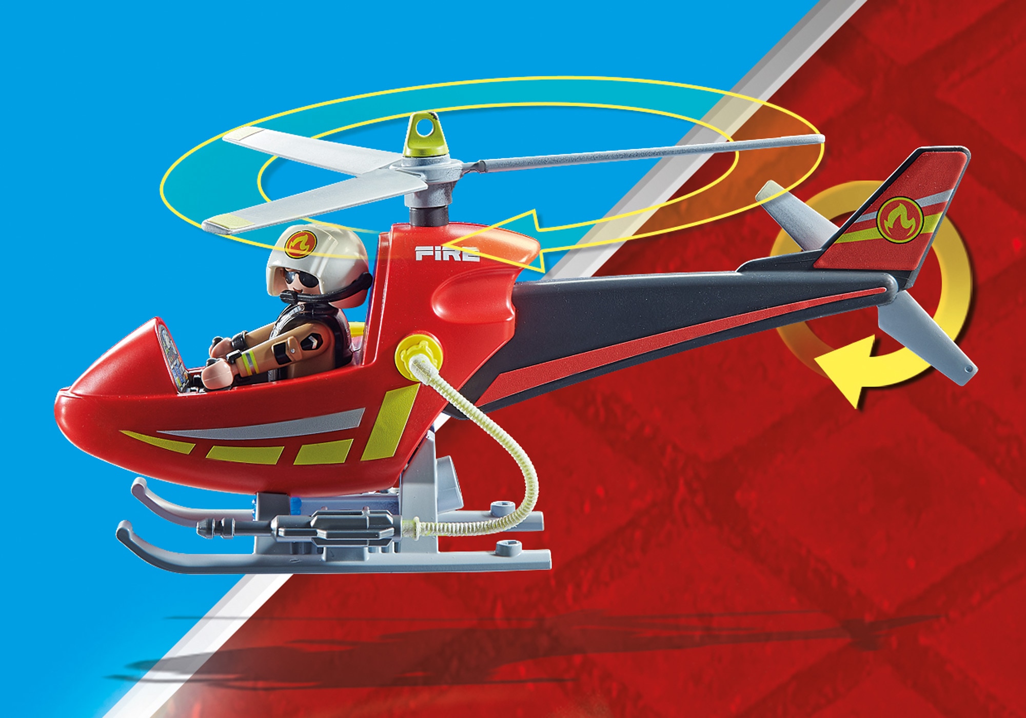 Helicóptero de Bomberos Playmobil City Action 5