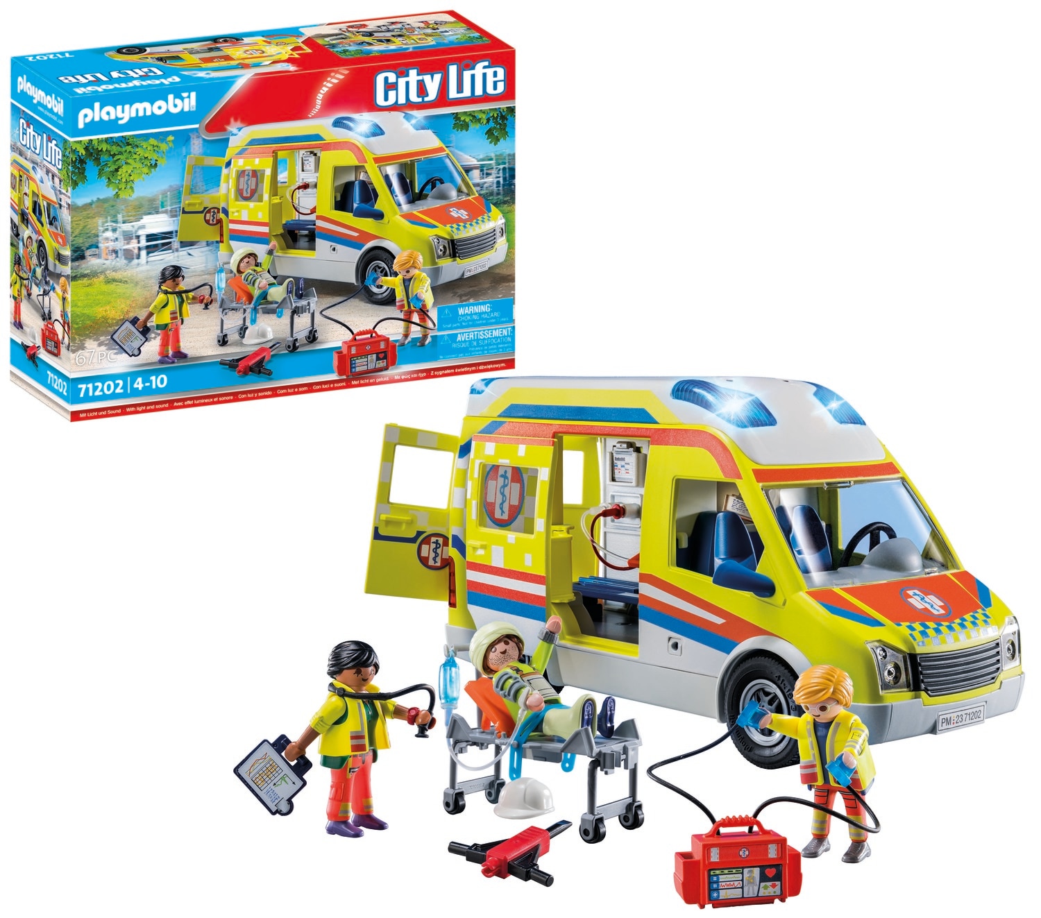 Ambulancia con luz y sonido Playmobil City Life 4