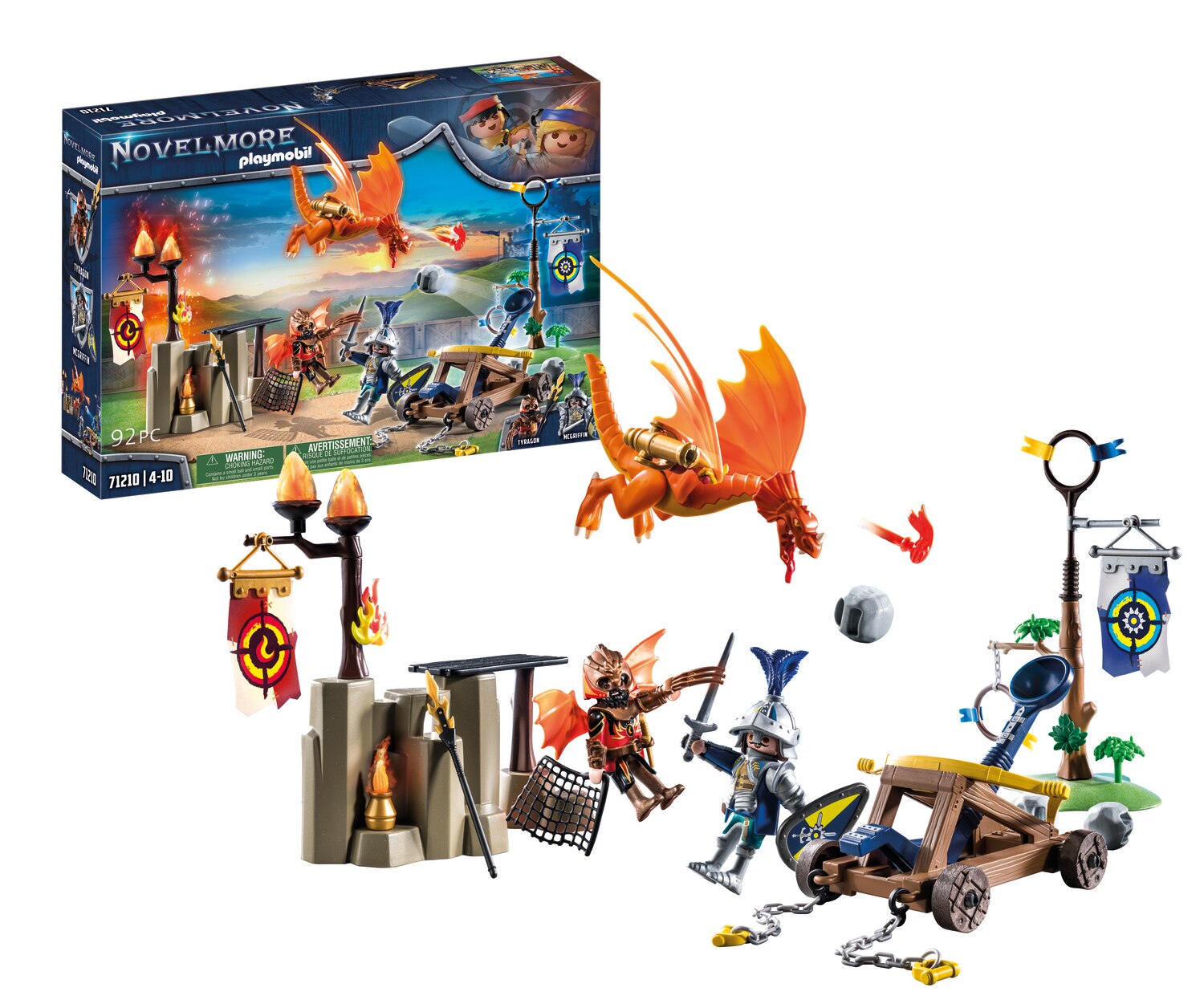Zona de batalha Novelmore vs Burnham Raiders Playmobil Novelmore 4