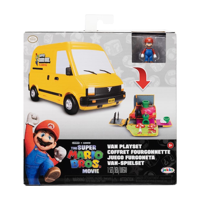 Mini Playset Básico & 1 Mini Figura Super Mario Bros La Película