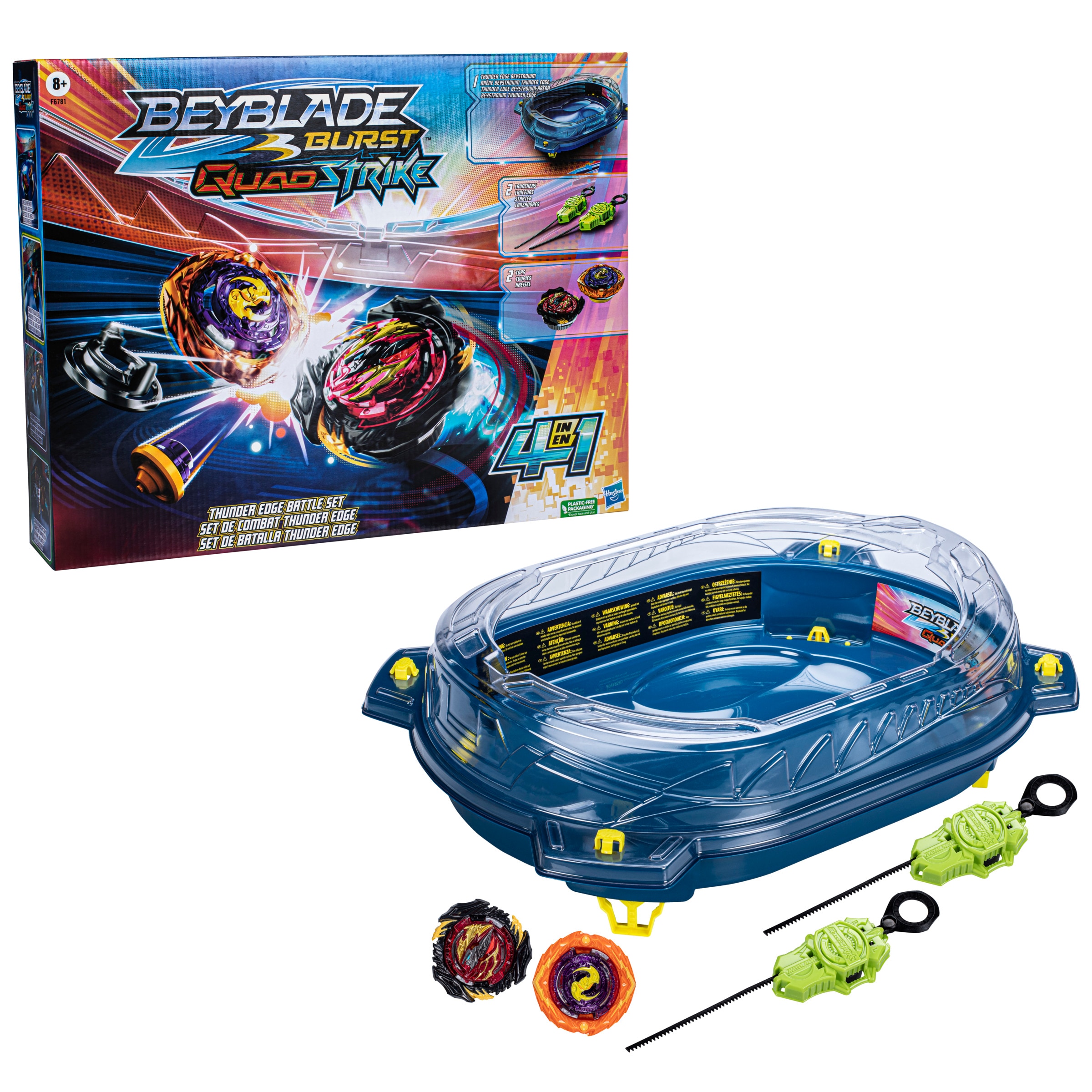 Set De Batalla Thunder Edge Beyblade Burst Quadstrike 3