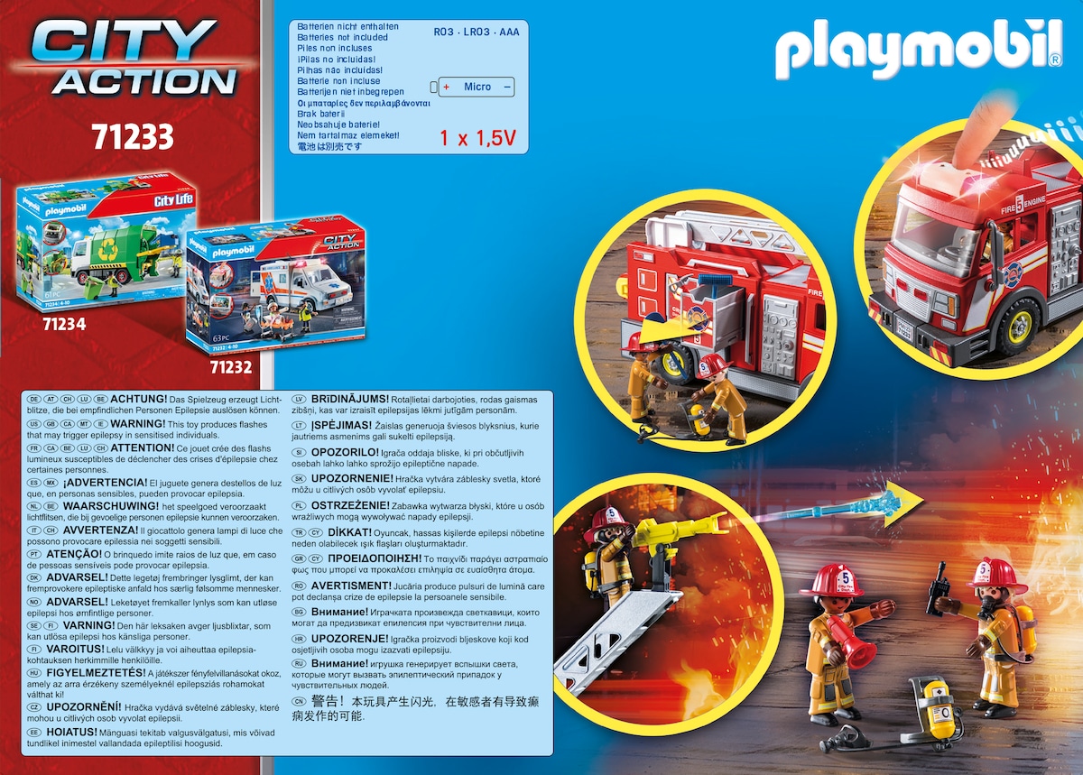 Camión de Bomberos Playmobil City Action 8