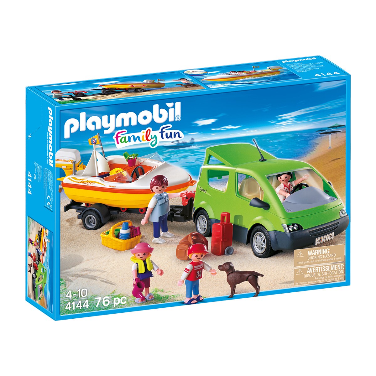 Coche Familiar con Lancha Playmobil Family Fun · Playmobil · El