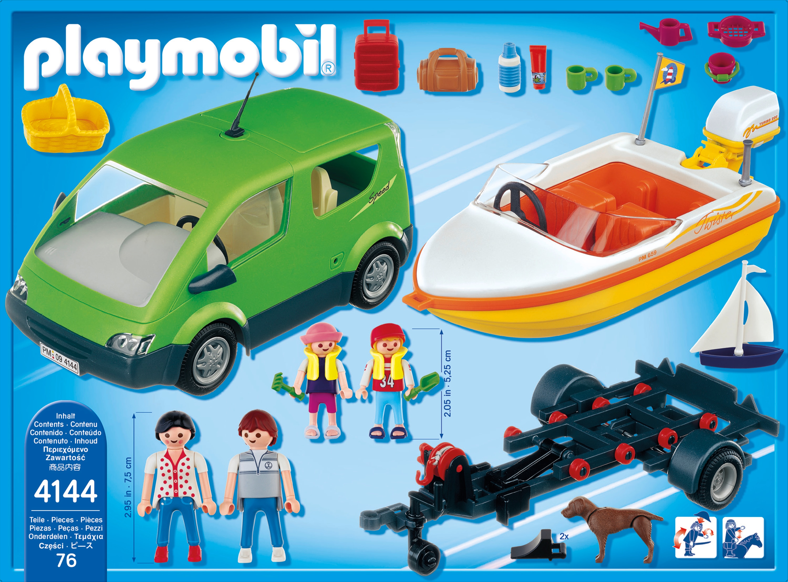 Coche Familiar con Lancha Playmobil Family Fun 3