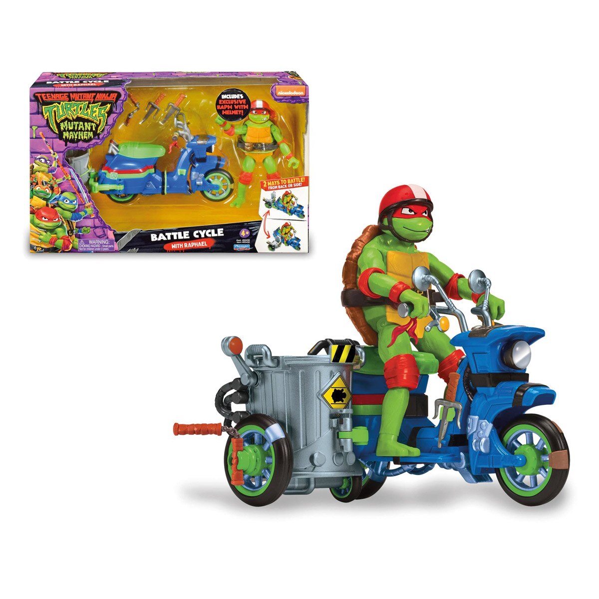 Vehículo oficial con figura de Raphael Tortugas Ninja Famosa 6