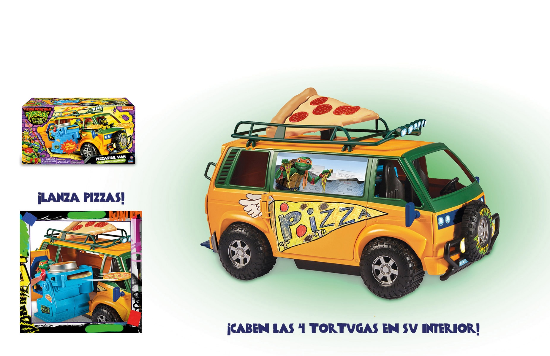 Vehículo Furgoneta Pizza Van Tortugas Ninja Famosa 6