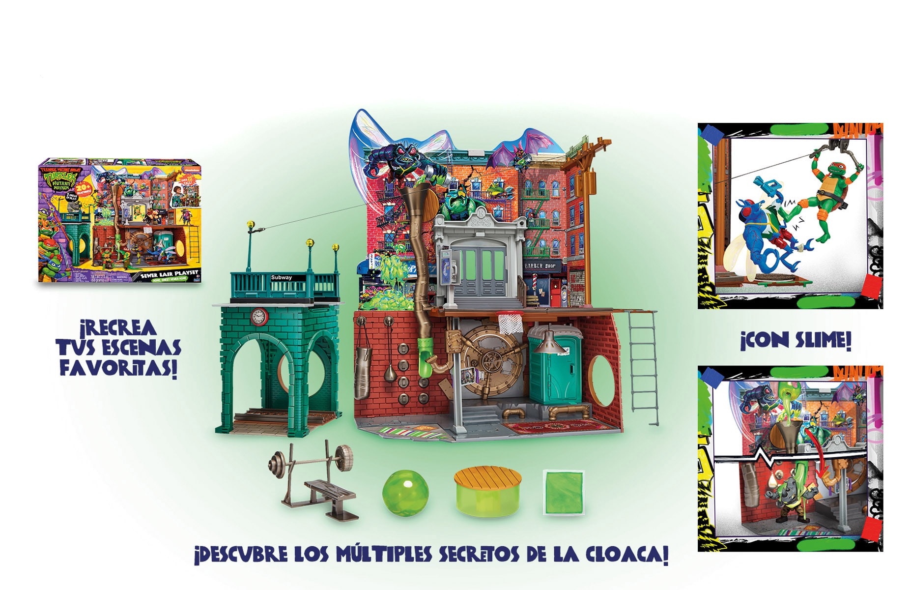 Play Set Sewer Lair Tortugas Ninja Famosa 2