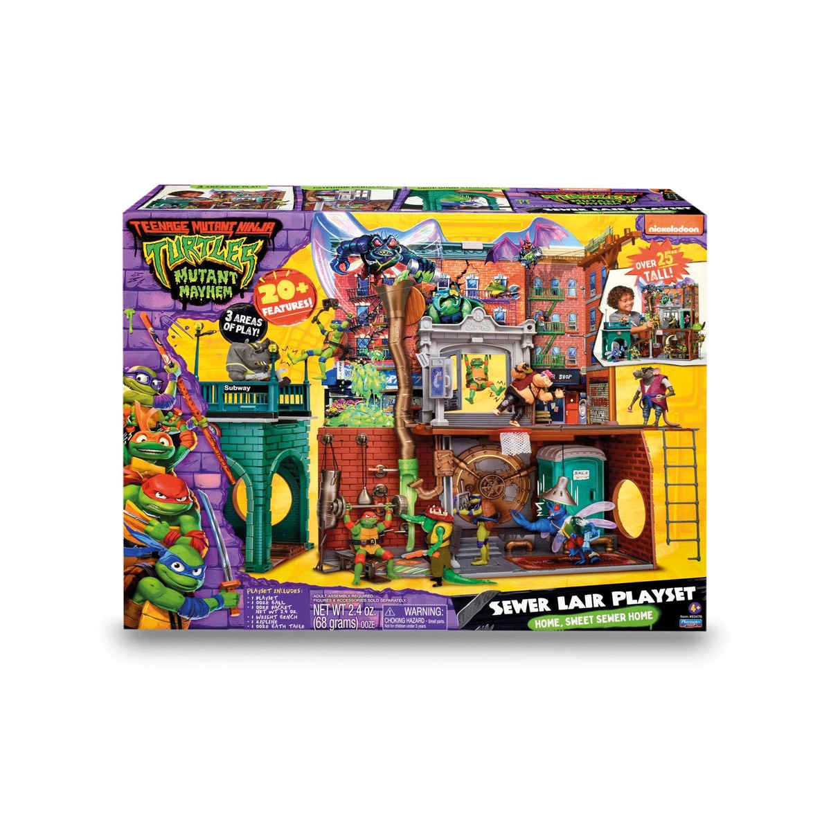 Play Set Sewer Lair Tortugas Ninja Famosa 4