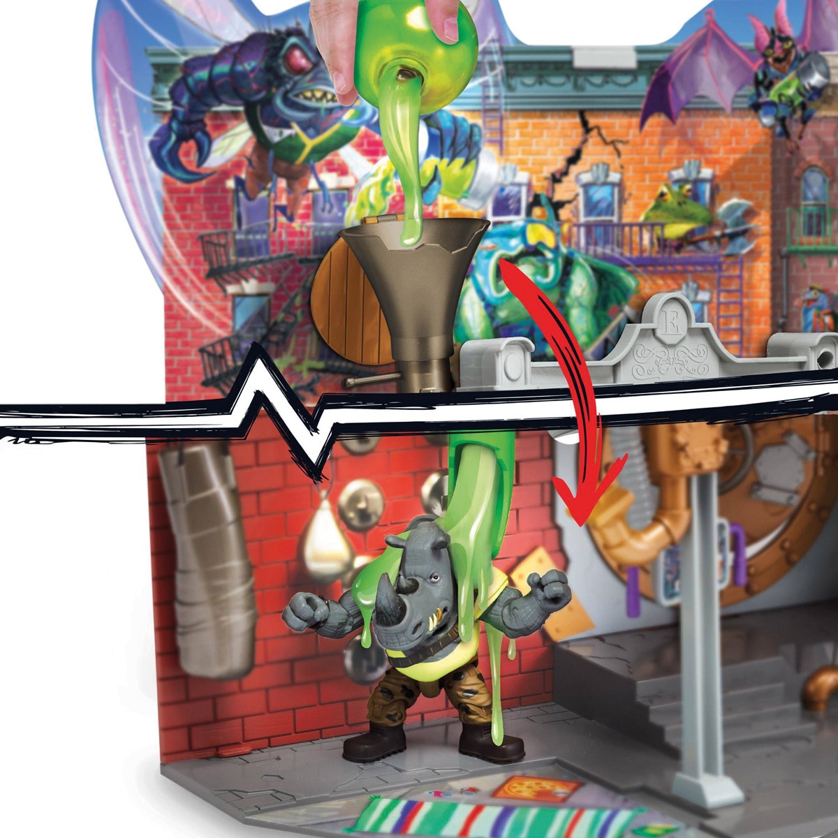 Play Set Sewer Lair Tortugas Ninja Famosa 5
