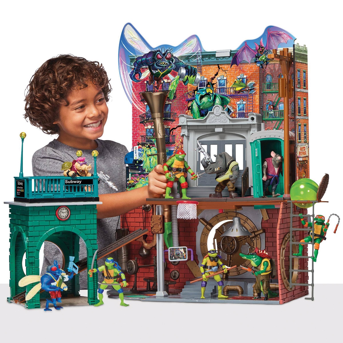 Play Set Sewer Lair Tortugas Ninja Famosa 7