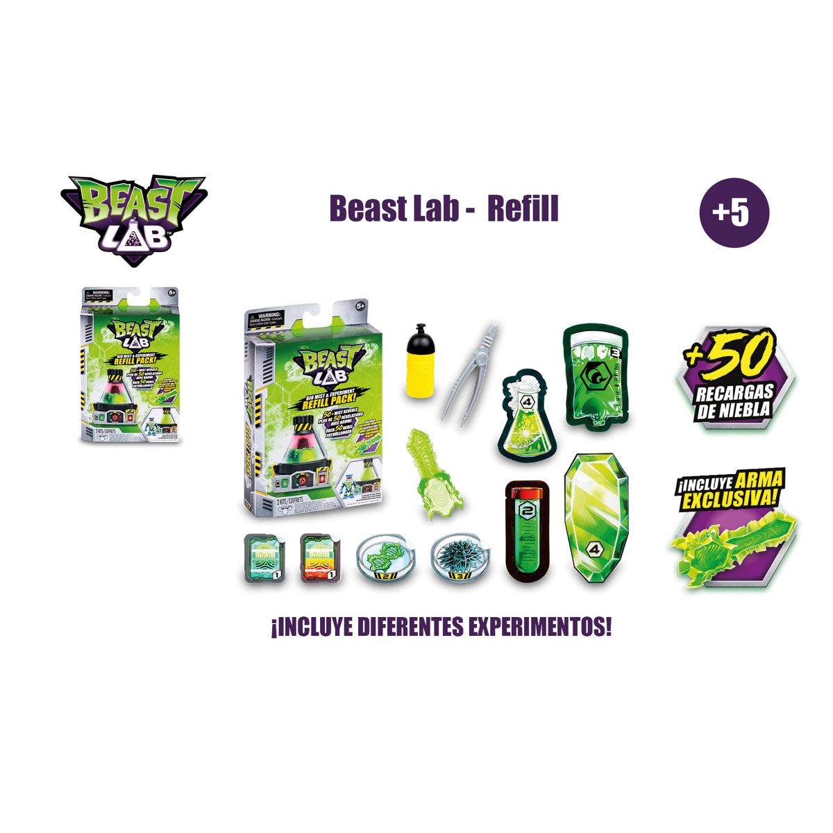 Pack Refill para Laboratorio Beast Lab Famosa 2