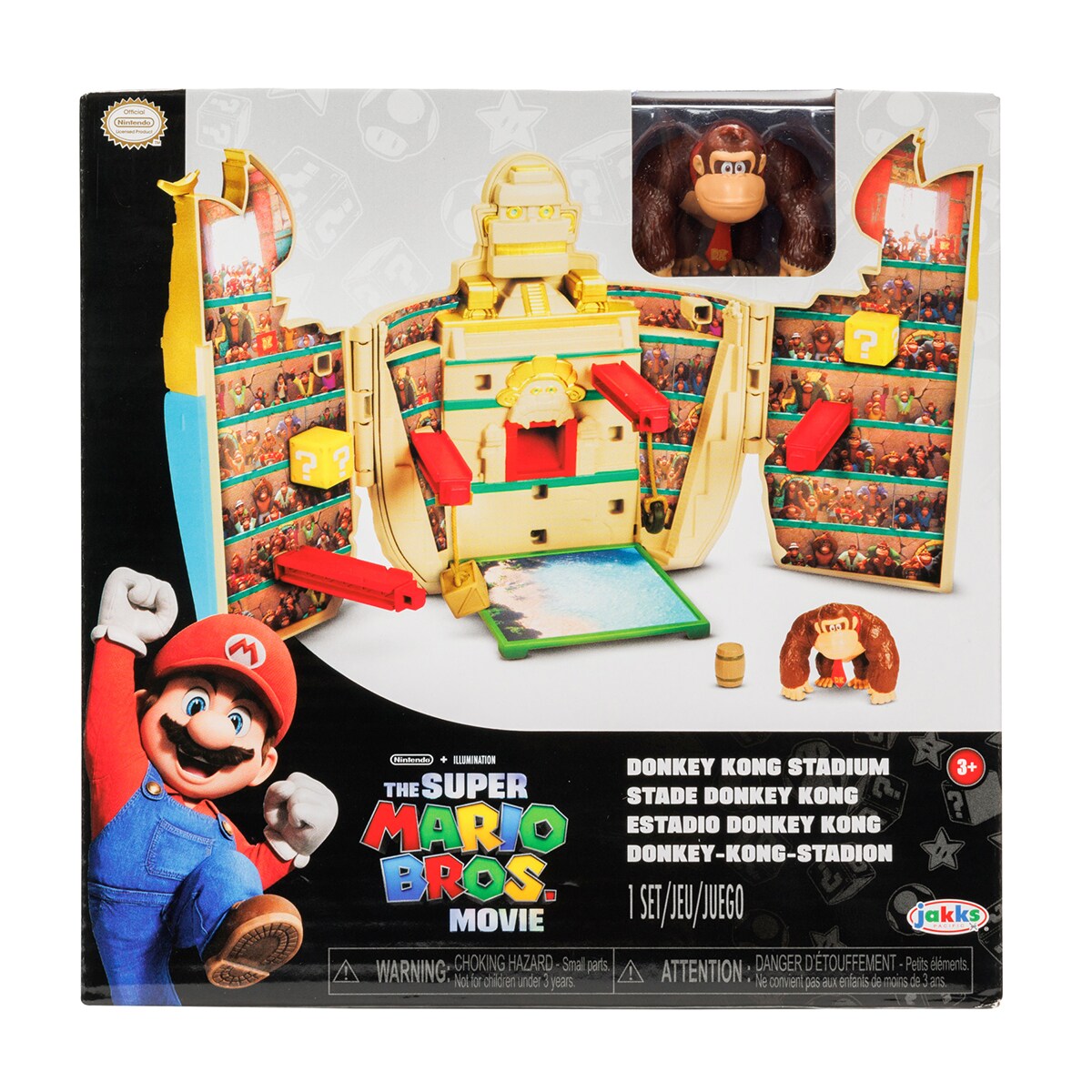 Mini Playset Arena Donkey Kong con Mini Figura coleccionable Super
