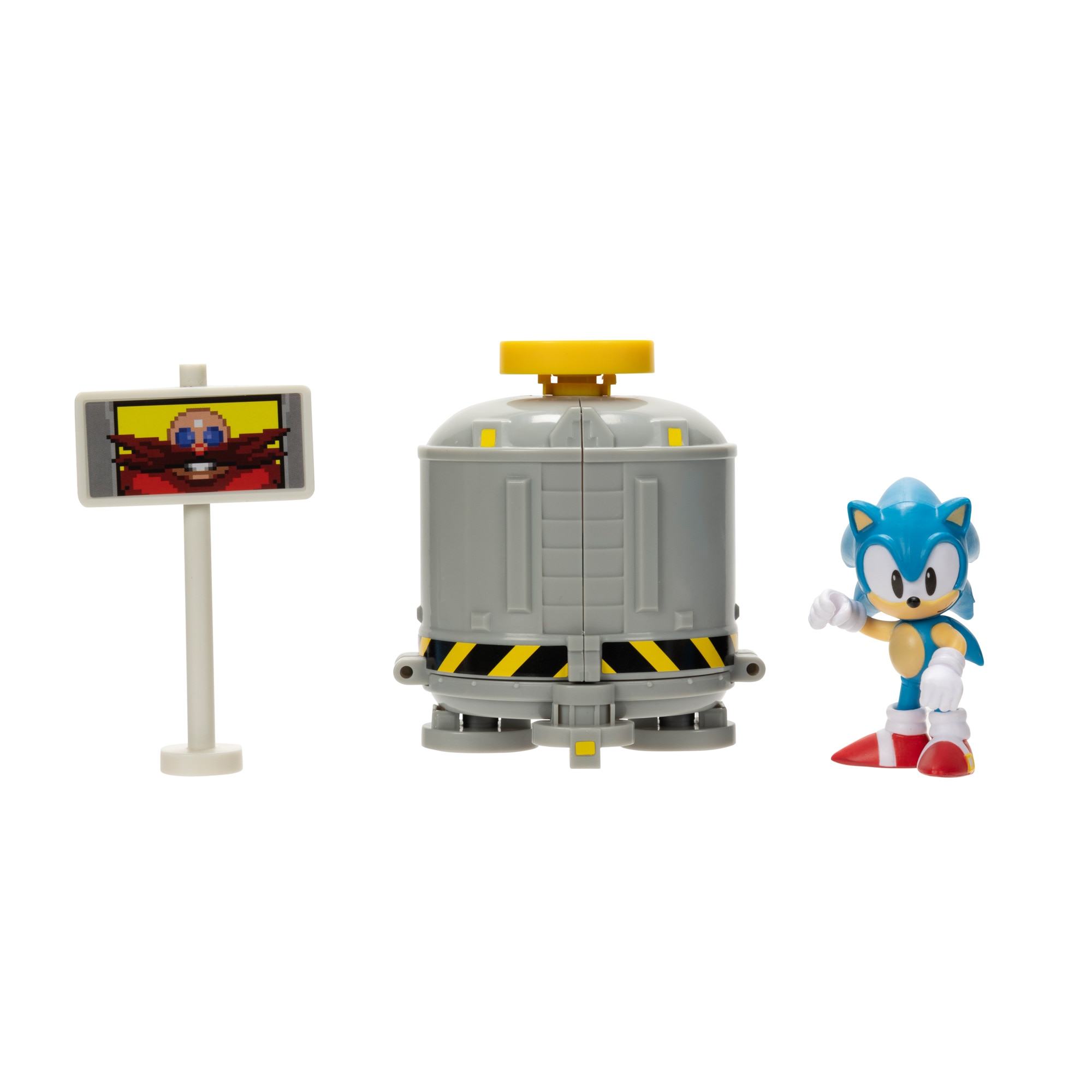 Set Diorama "Nivel Claro" con 3 figuras coleccionables de 6 cm y accesorios para jugar Sonic Sega 4
