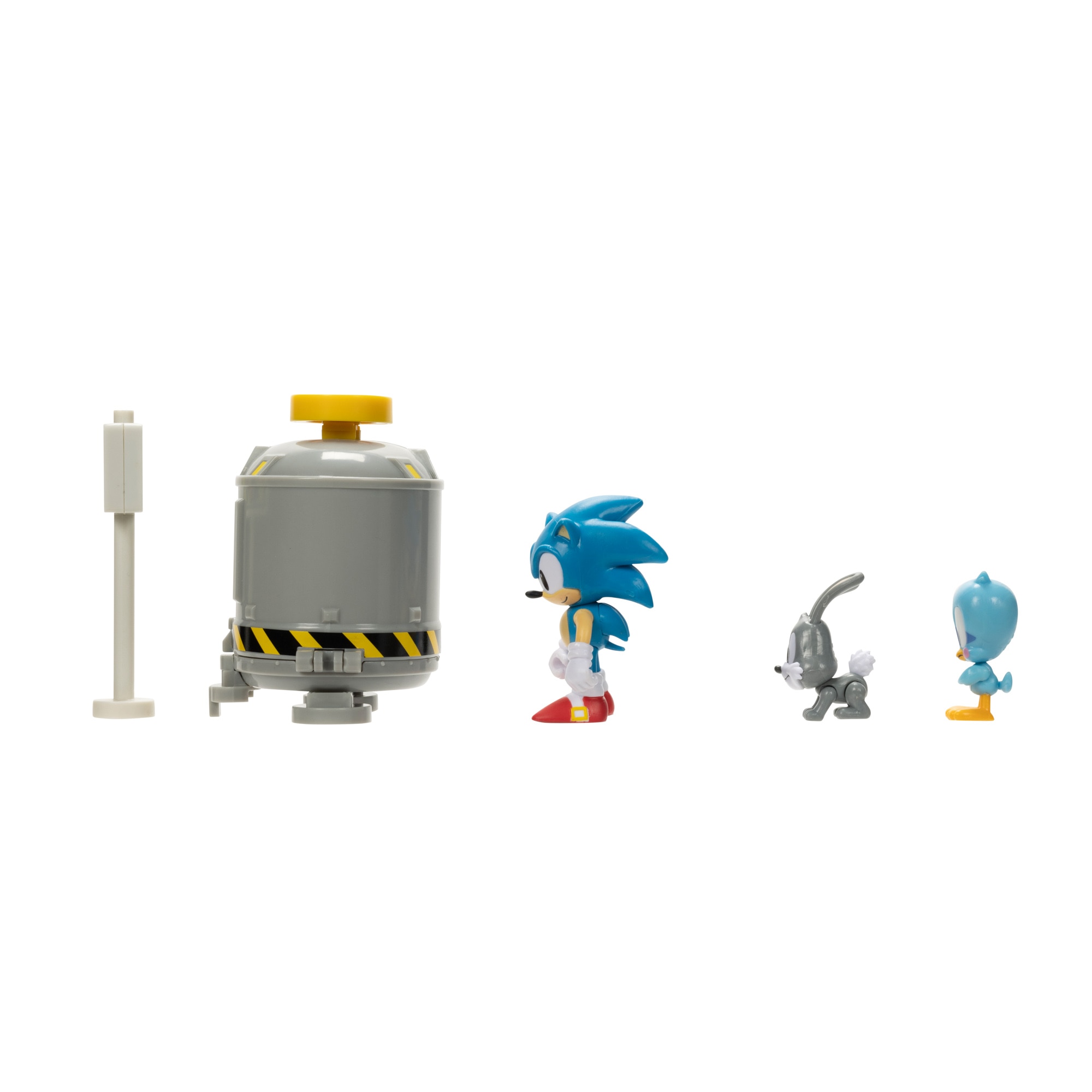 Set Diorama "Nivel Claro" con 3 figuras coleccionables de 6 cm y accesorios para jugar Sonic Sega 6