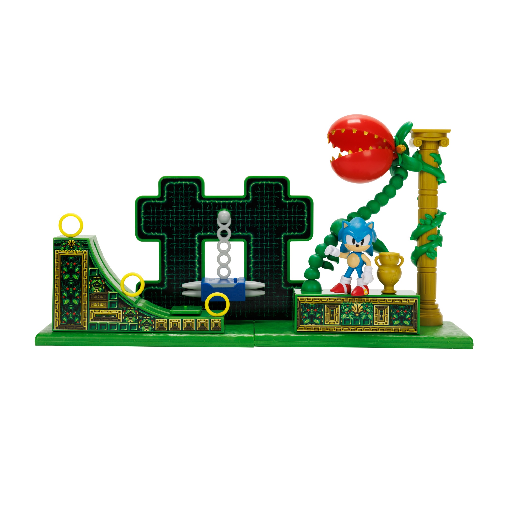 Playset Zona "Circuito de Carreras" con figura Sonic coleccionable 6 cm Sonic The Hedgehog Sega 2