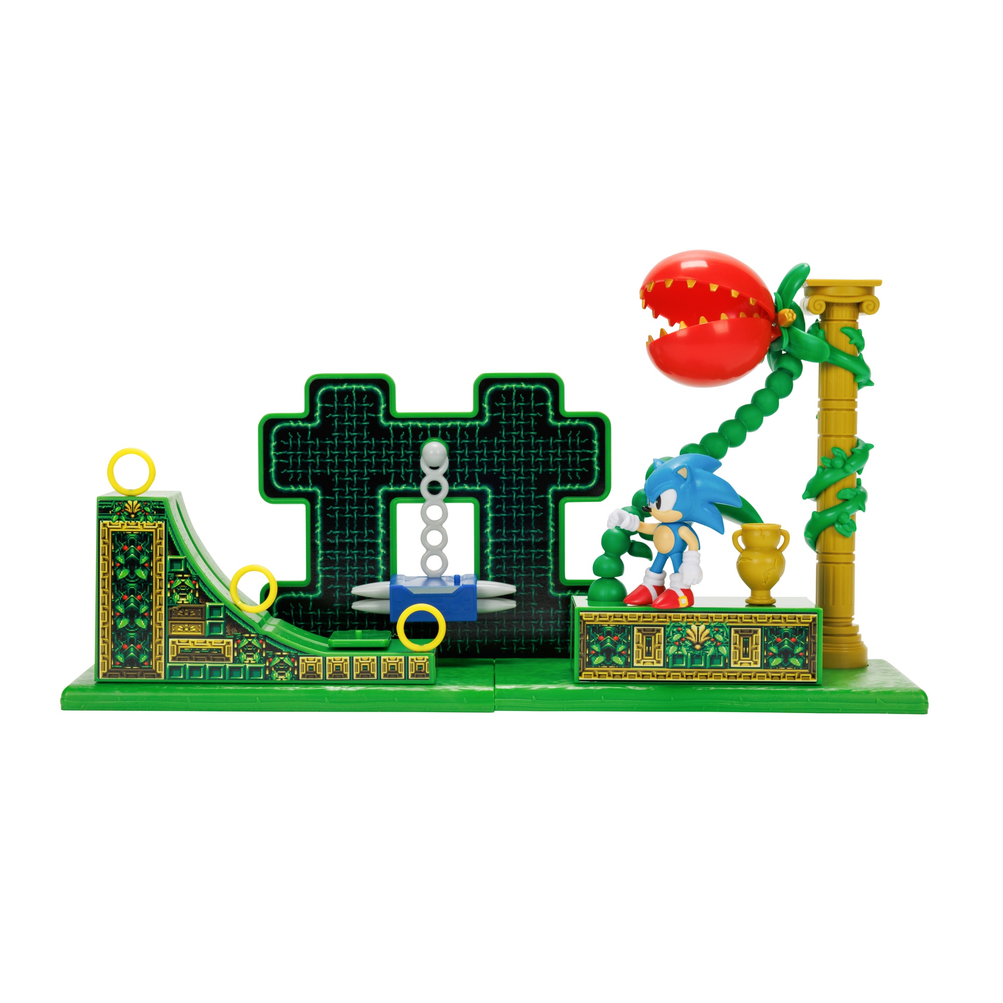 Playset Zona "Circuito de Carreras" con figura Sonic coleccionable 6 cm Sonic The Hedgehog Sega 3