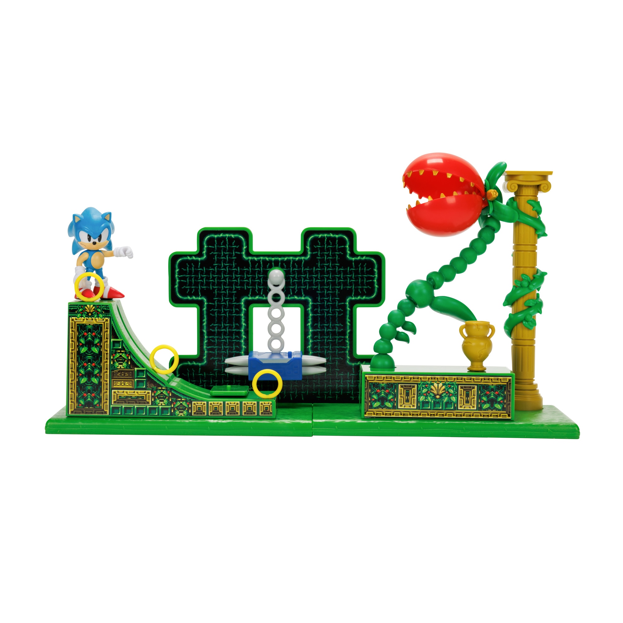 Playset Zona "Circuito de Carreras" con figura Sonic coleccionable 6 cm Sonic The Hedgehog Sega 4