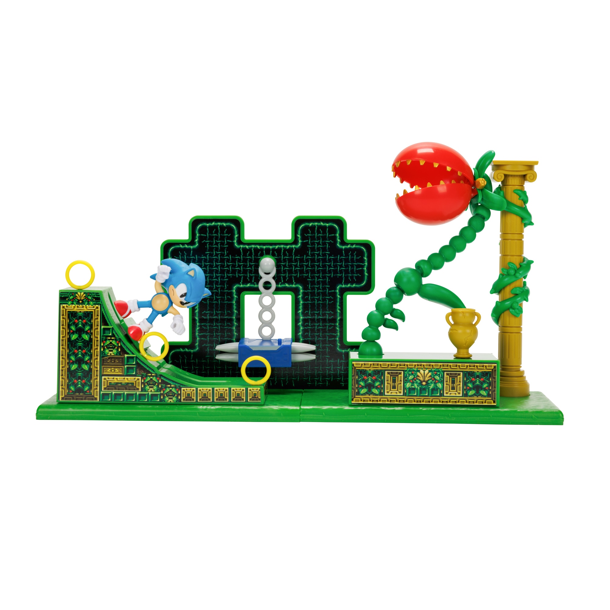 Playset Zona "Circuito de Carreras" con figura Sonic coleccionable 6 cm Sonic The Hedgehog Sega 5