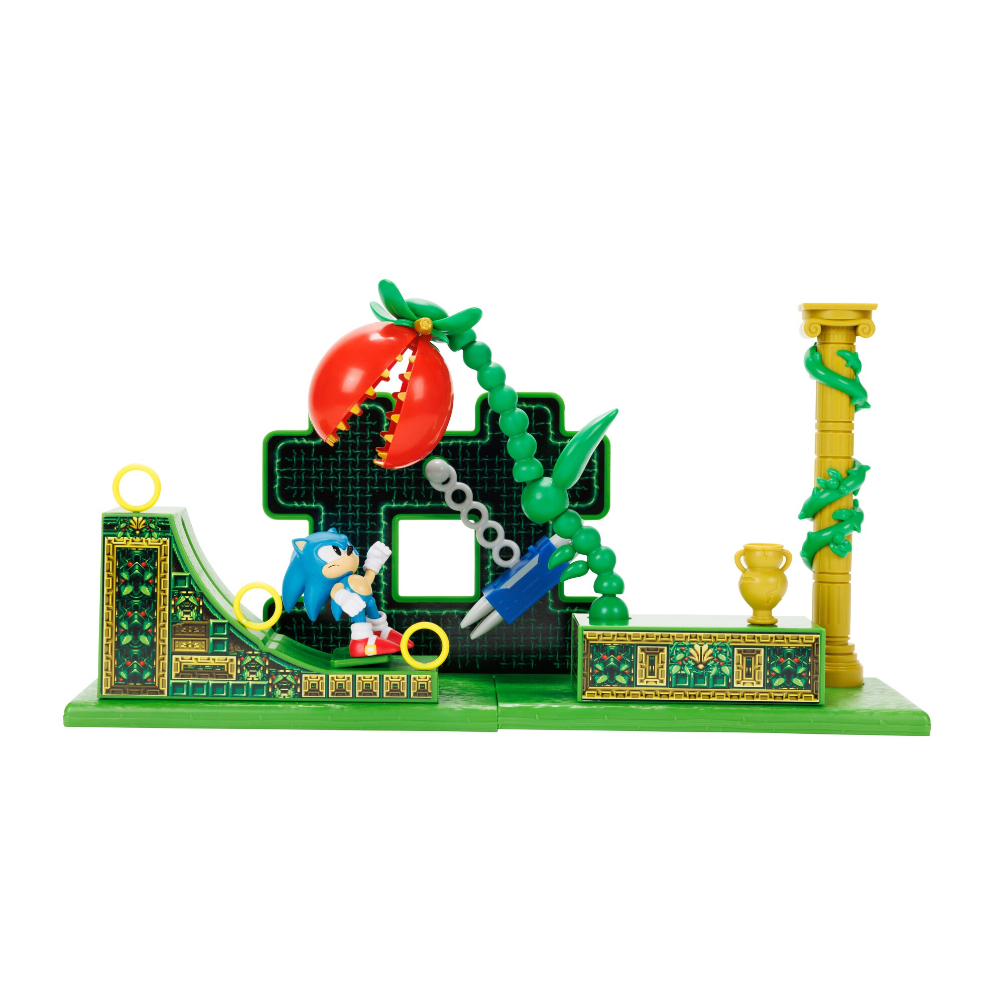 Playset Zona "Circuito de Carreras" con figura Sonic coleccionable 6 cm Sonic The Hedgehog Sega 6