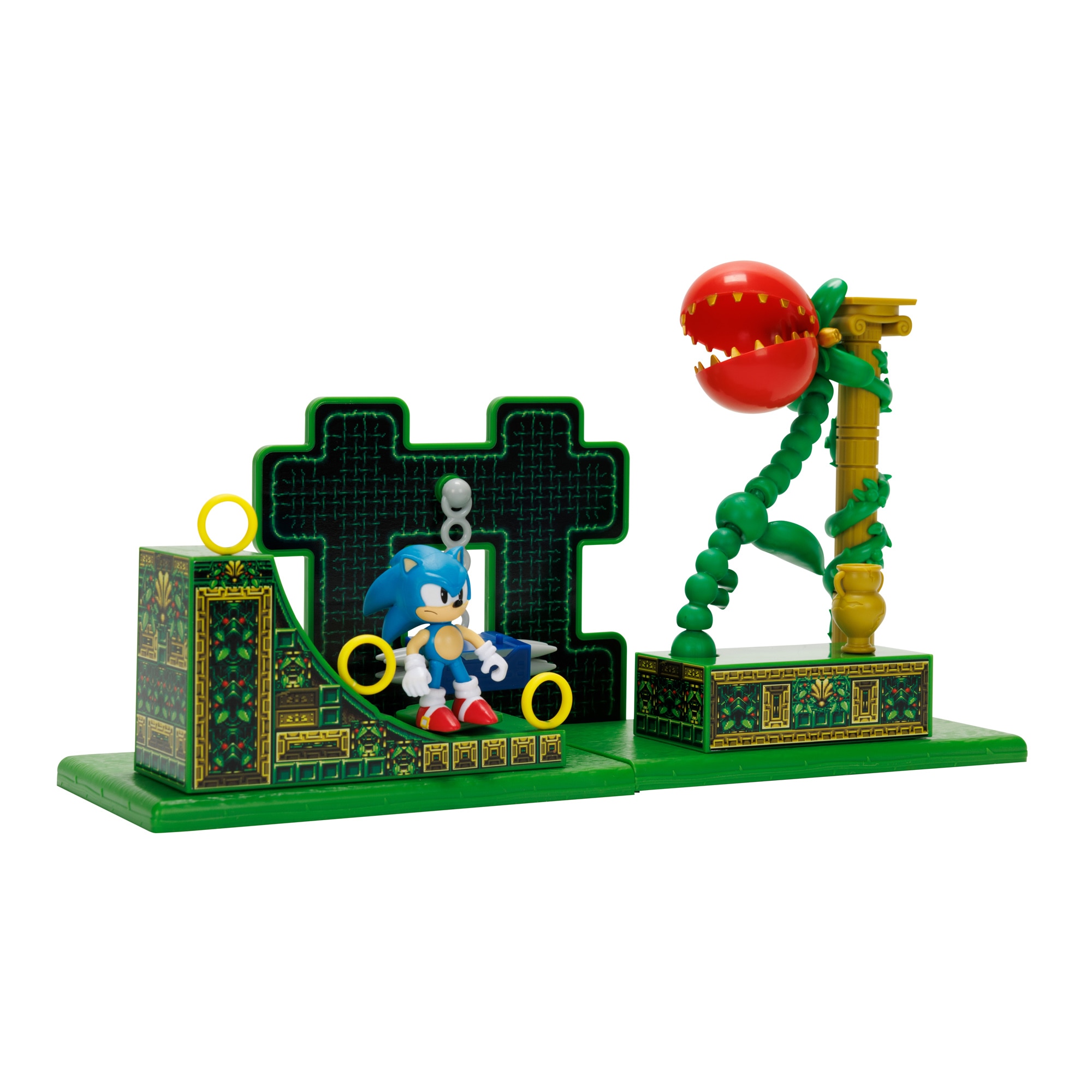 Playset Zona "Circuito de Carreras" con figura Sonic coleccionable 6 cm Sonic The Hedgehog Sega 9