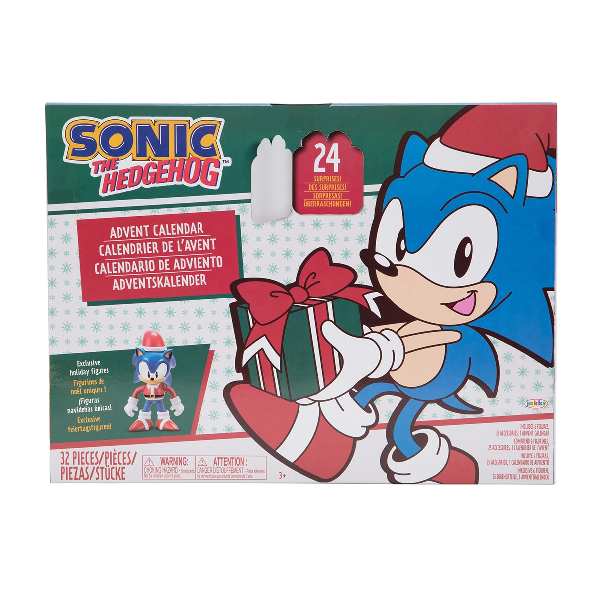 Calendario de Adviento con 8 figuras, 16 accesorios y base Sonic Sega 1