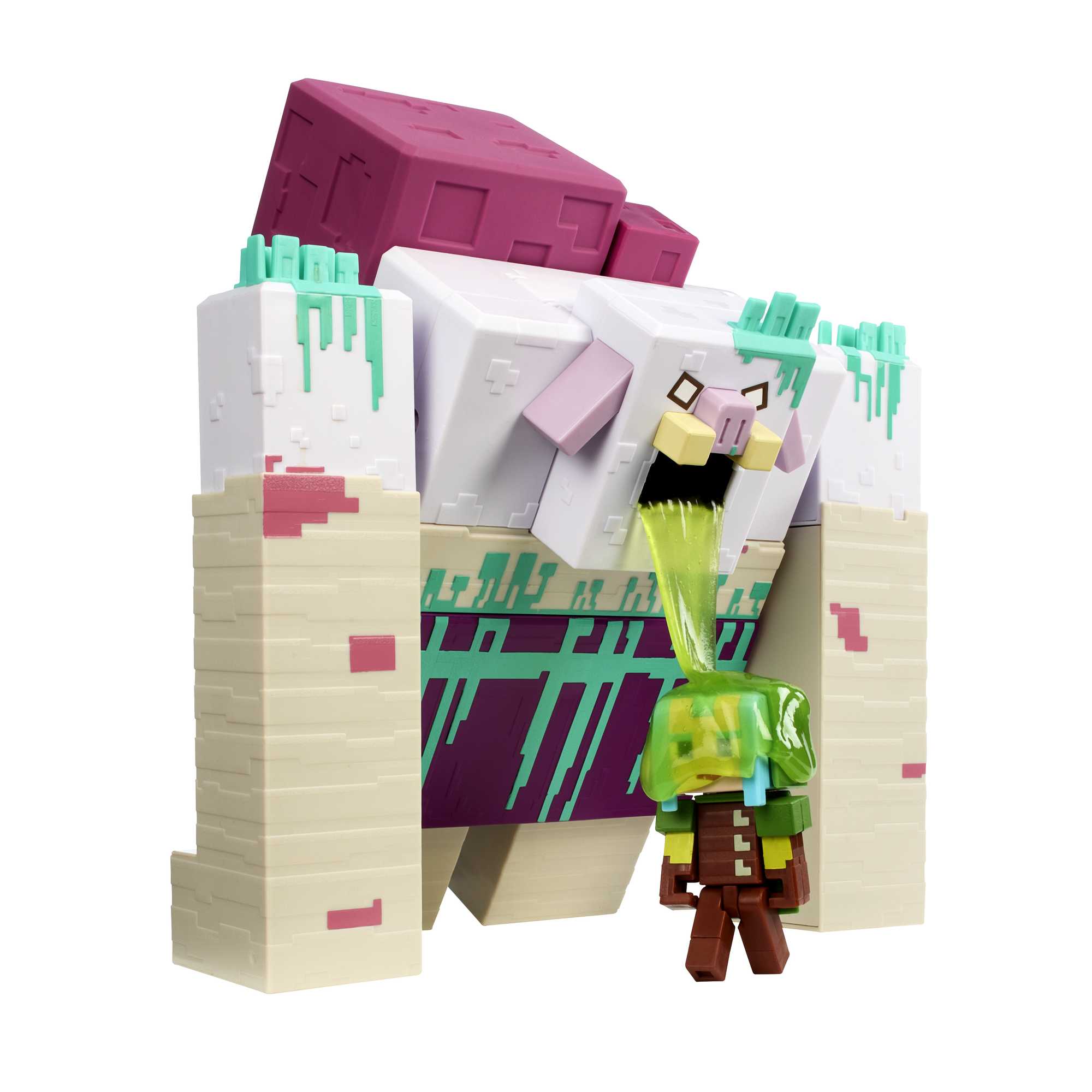 Figura surtida Legends Devorador con slime Minecraft Mattel 4
