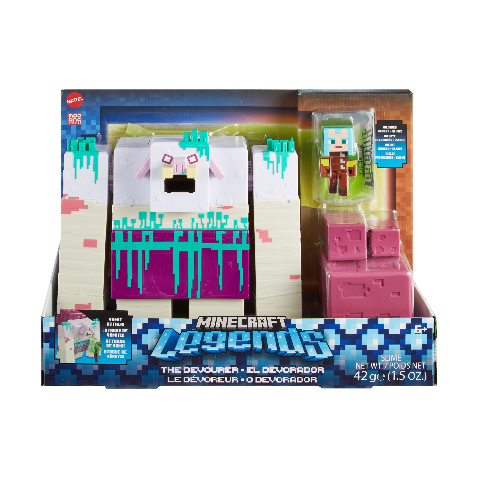 Figura surtida Legends Devorador con slime Minecraft Mattel 7