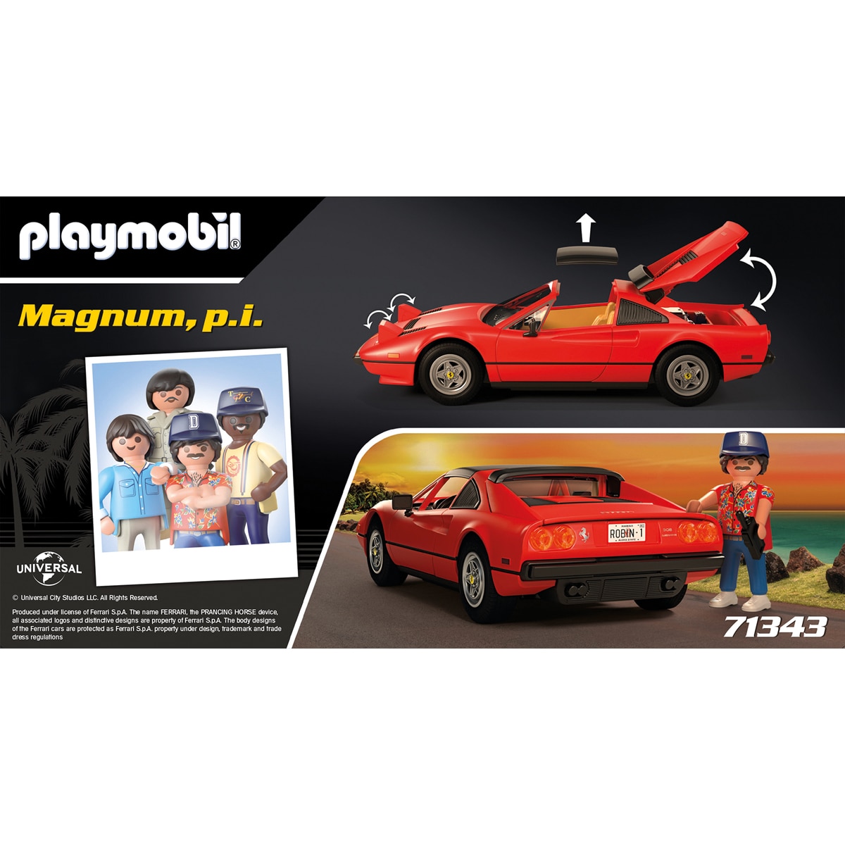 Magnum Ferrari 308Gt Playmobil Magnum Ferrari · Playmobil · El