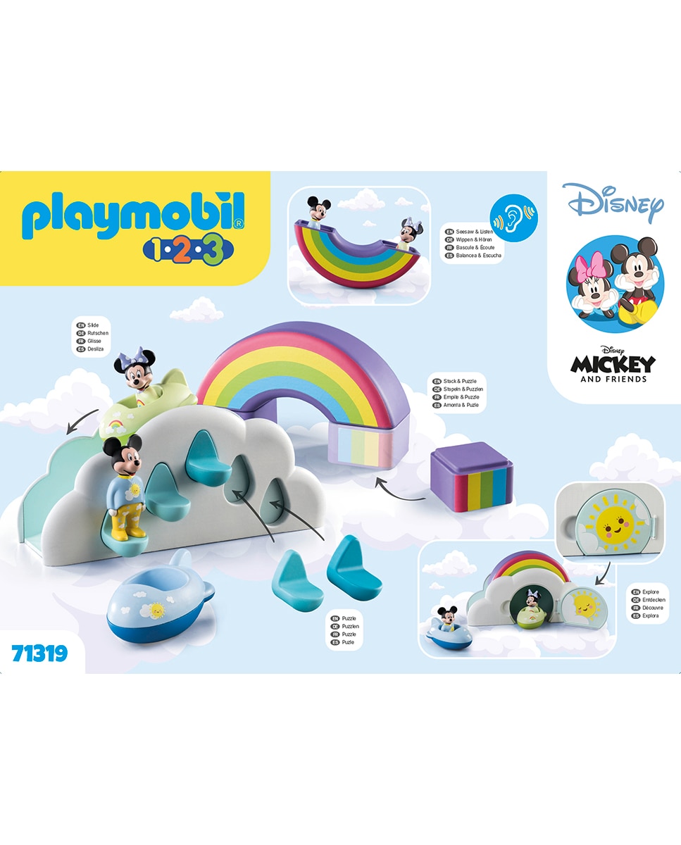 Mickey e Minnie Casa nas nuvens Playmobil 1.2.3 2