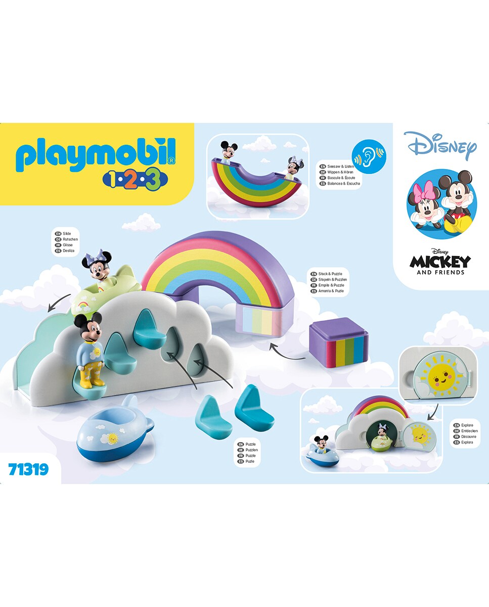 Mickey e Minnie Casa nas nuvens Playmobil 1.2.3 2