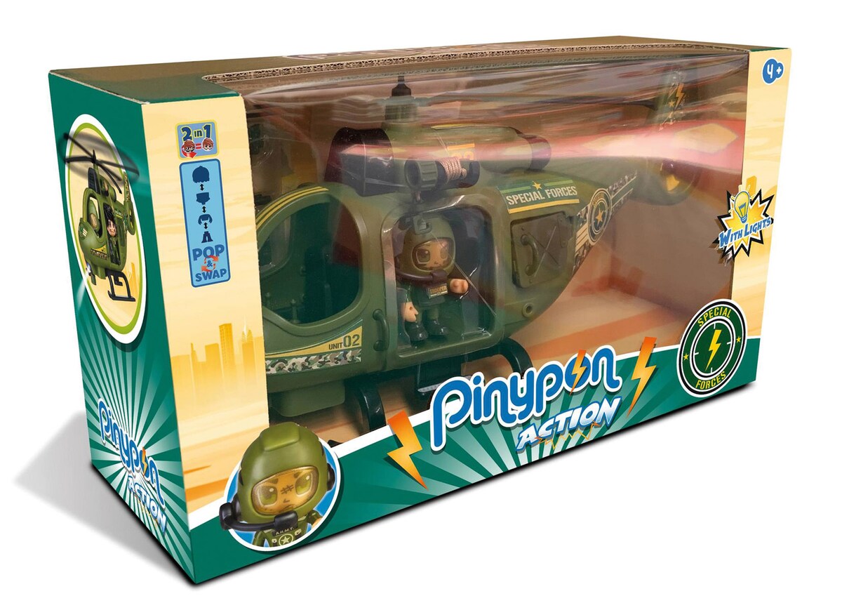 Helicóptero de Fuerzas Especiales Pinypon Action · PINYPON ACTION
