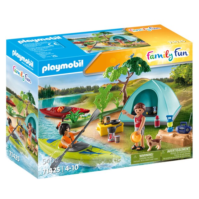 Camping con hoguera Playmobil