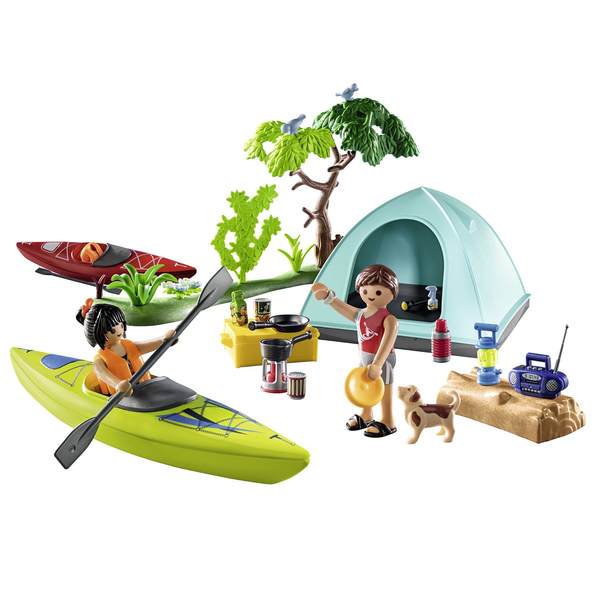 Camping con hoguera Playmobil 3