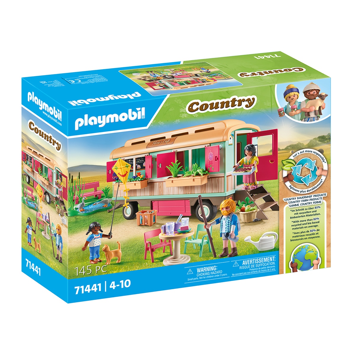 Café tren con huerto Playmobil Country 1