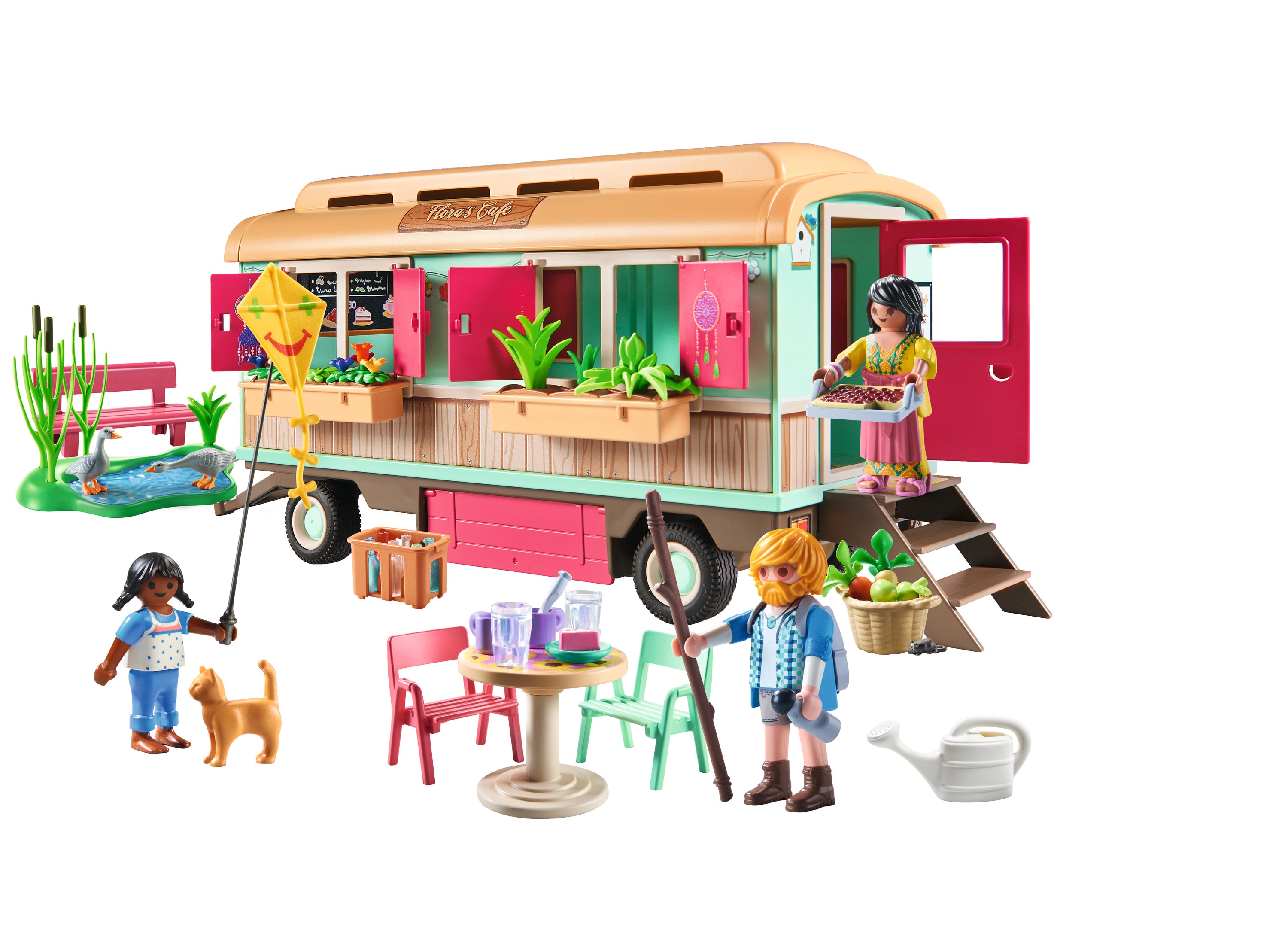 Café tren con huerto Playmobil Country 2