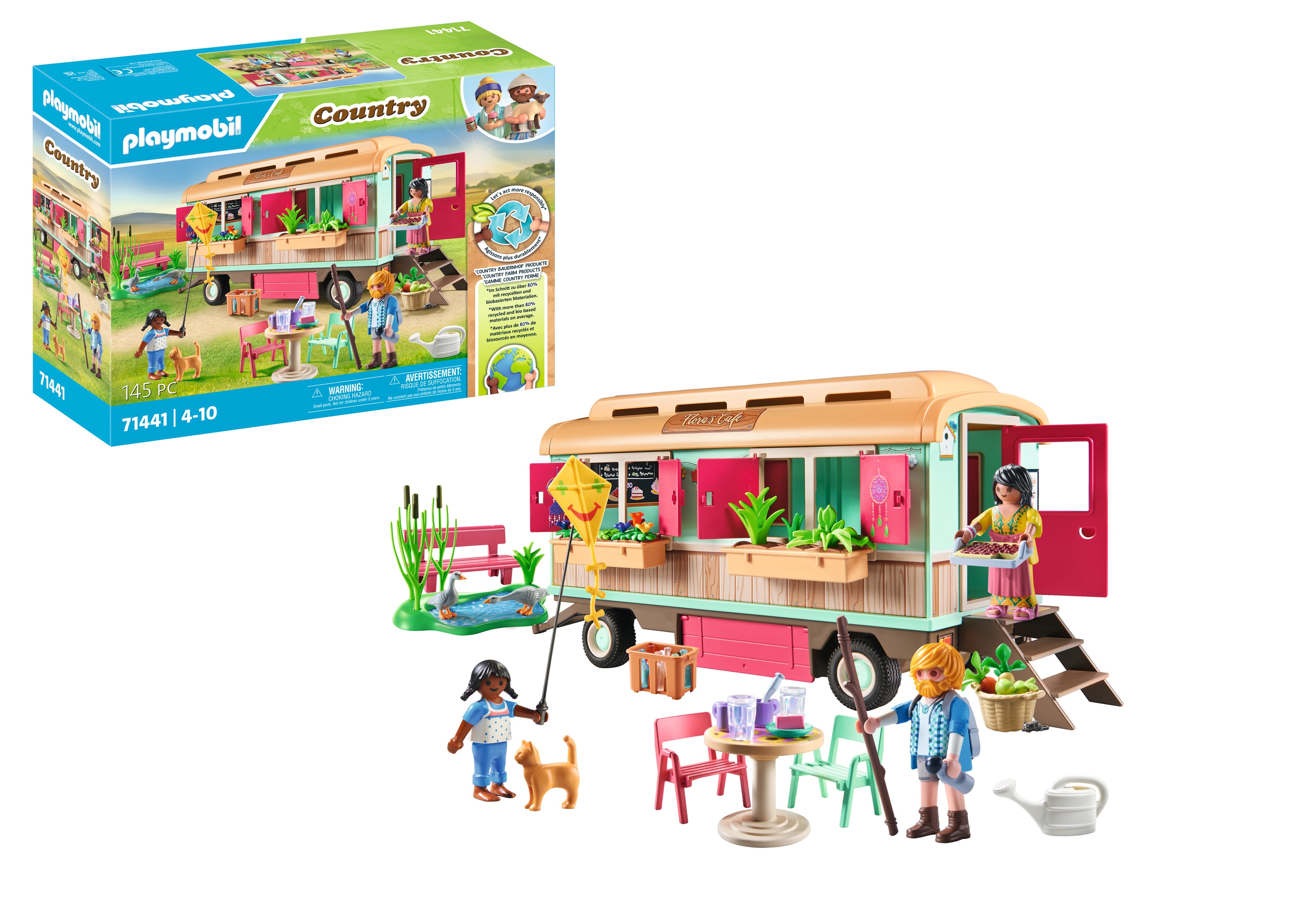 Café tren con huerto Playmobil Country 3