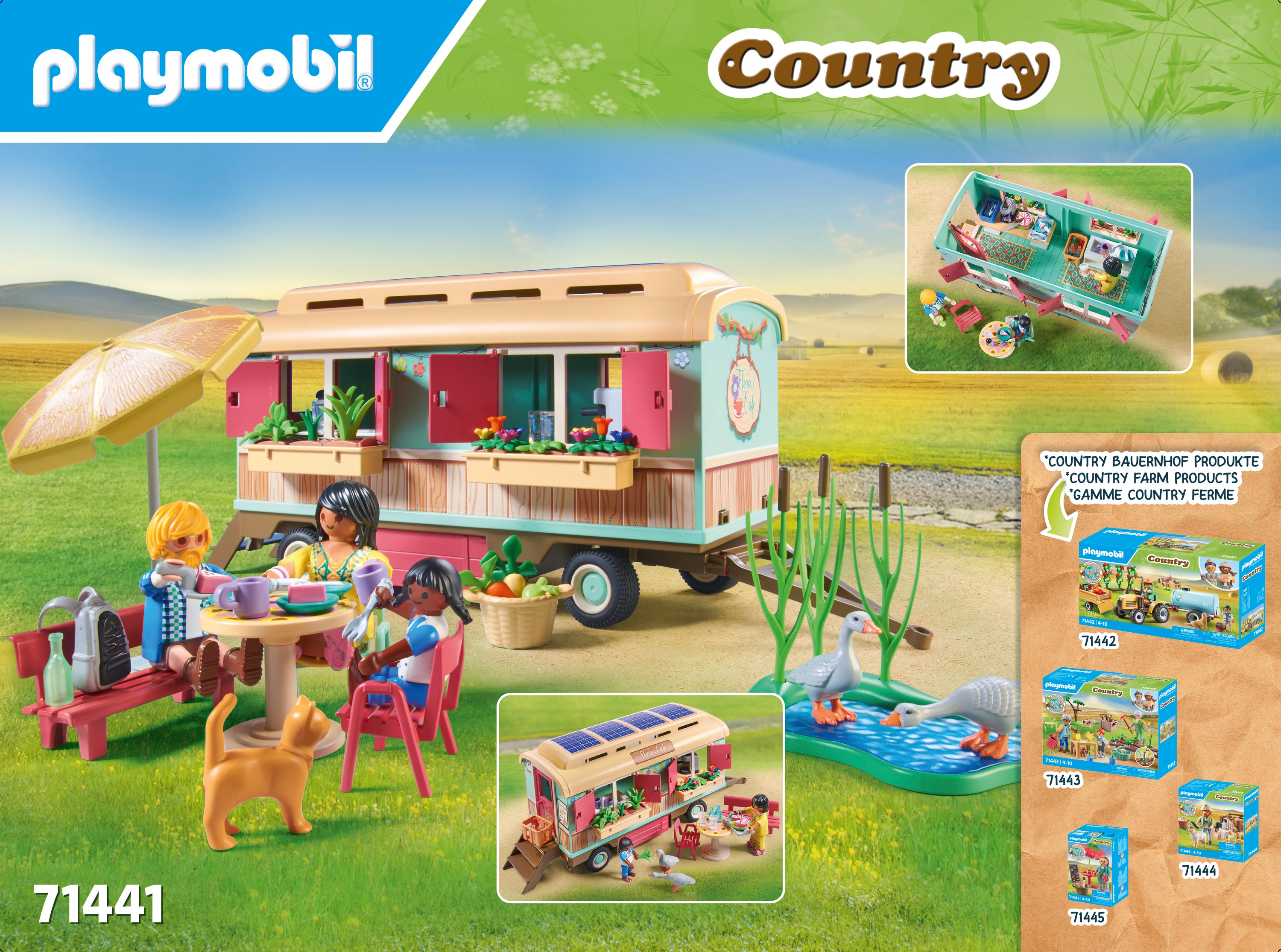Café tren con huerto Playmobil Country 4