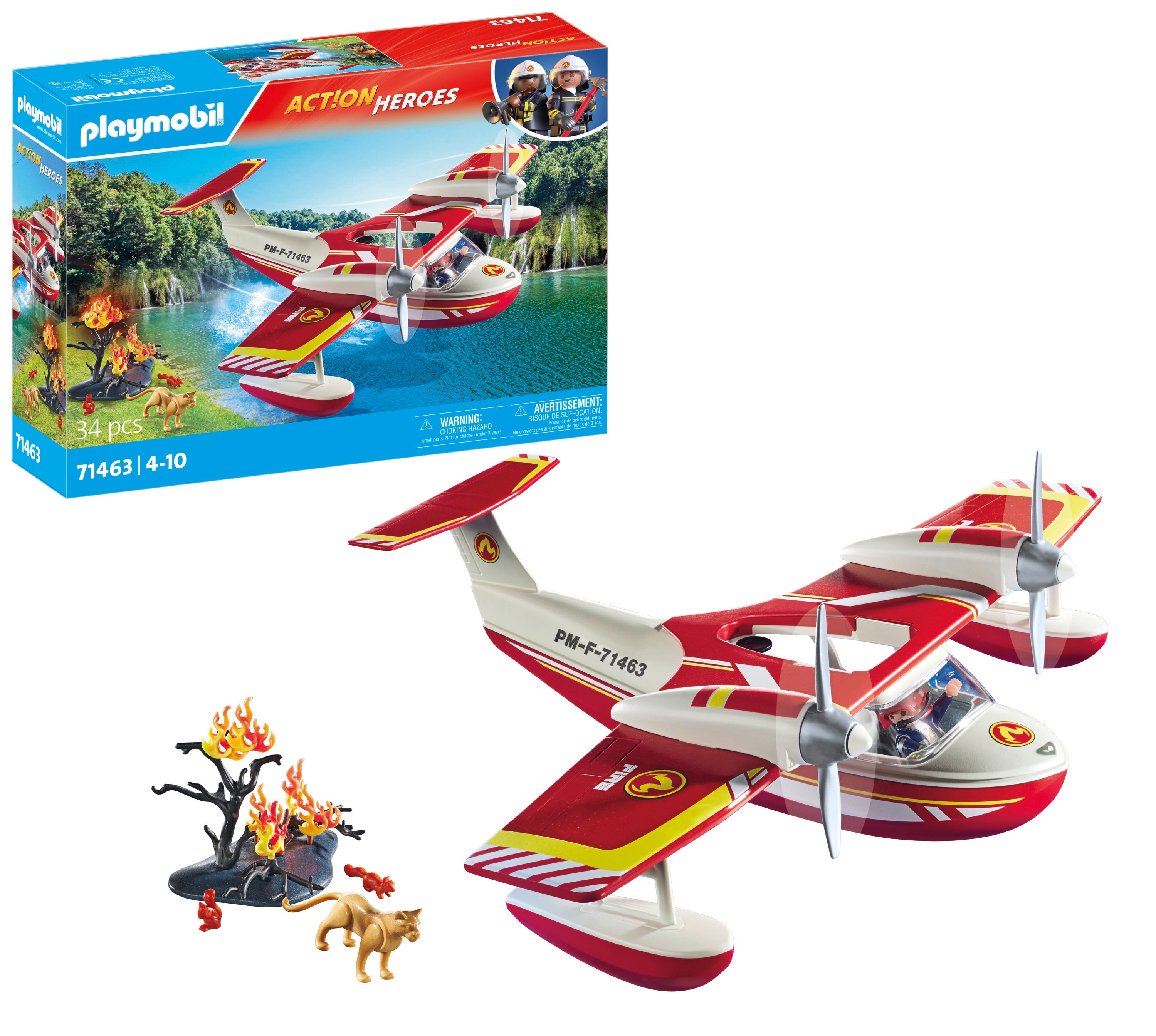 Hidroavión de bomberos Playmobil Action Heroes 3