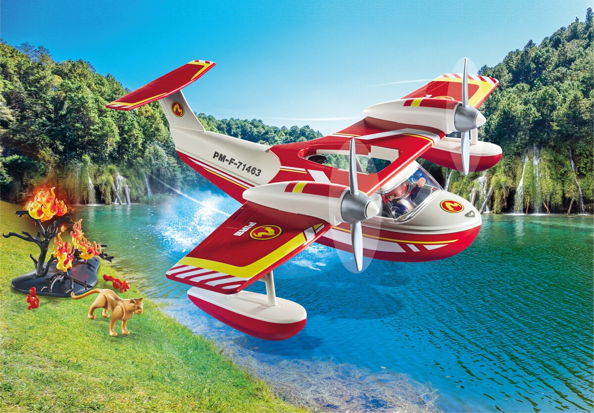 Hidroavión de bomberos Playmobil Action Heroes · Playmobil · El