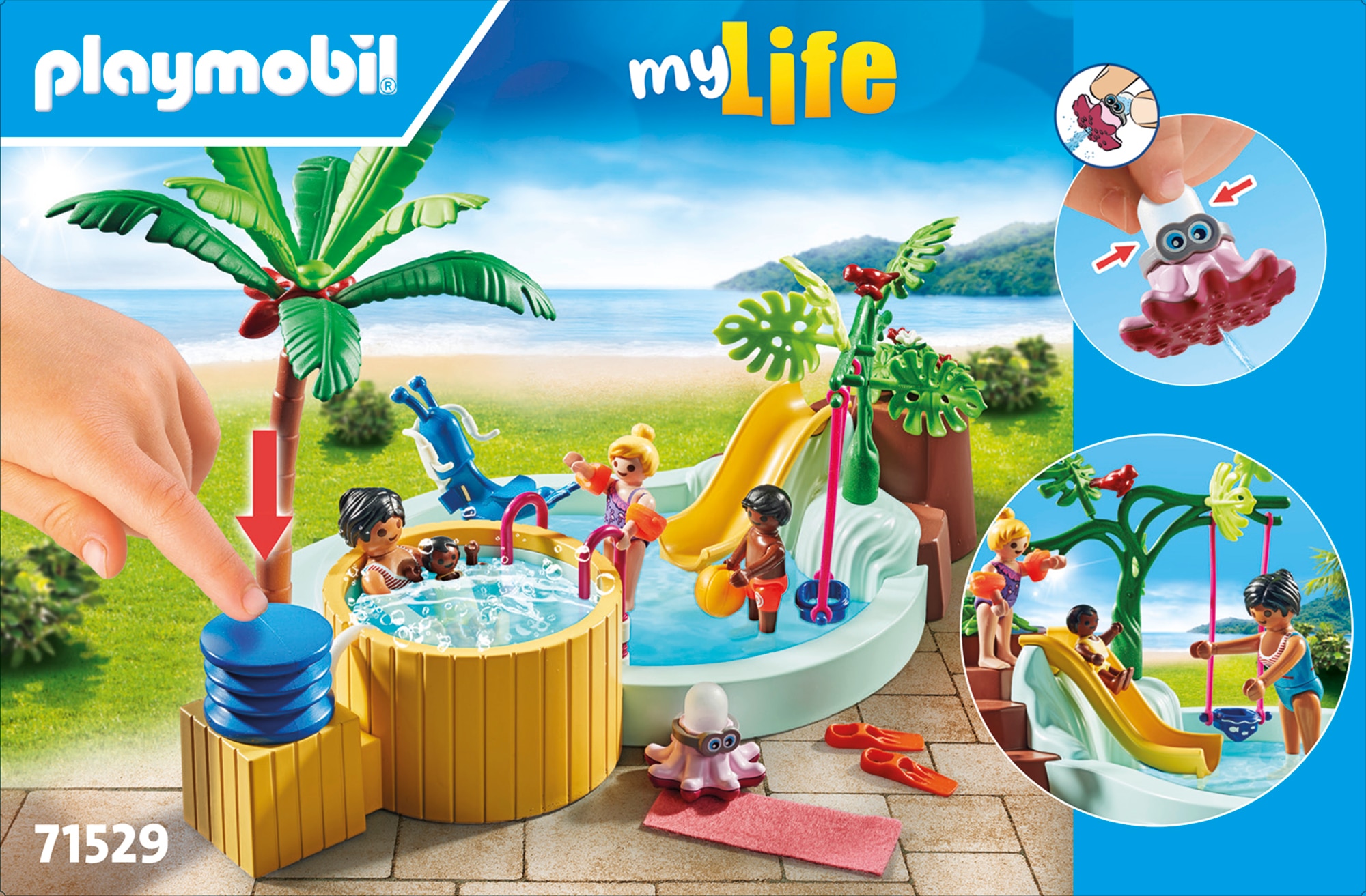Piscina infantil con jacuzzi Playmobil My Life 5