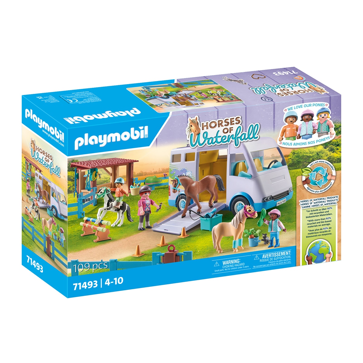 Escuela móvil de equitación Playmobil Horses of Waterfall 1