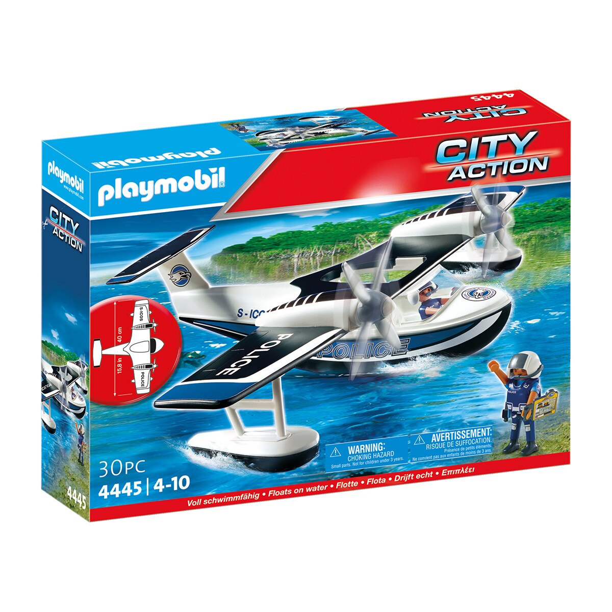 Hidroavión de Policía Playmobil City Action 1